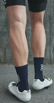 Cykelstrømper POC Soleus Lite Mid Sock Turmaline Navy S Cykelstrømper - 6