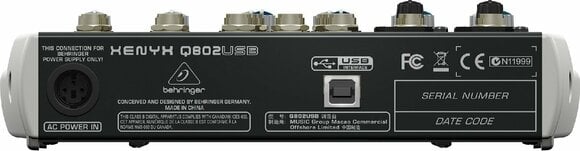 Analoges Mischpult Behringer XENYX Q802 USB - 2