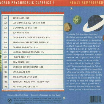 LP deska Tim Maia - World Psychedelic Classics (2 LP) - 6