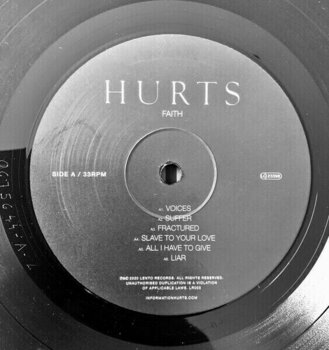 Vinyl Record Hurts - Faith (LP) - 2