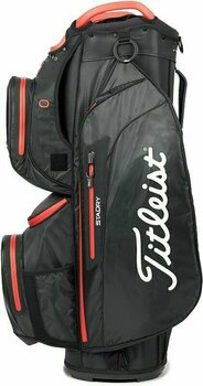 Golfbag Titleist Cart 15 StaDry Black/Black/Red Golfbag - 3