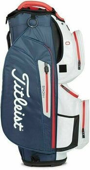 Golf Bag Titleist Cart 15 StaDry Navy/White/Red Golf Bag - 2
