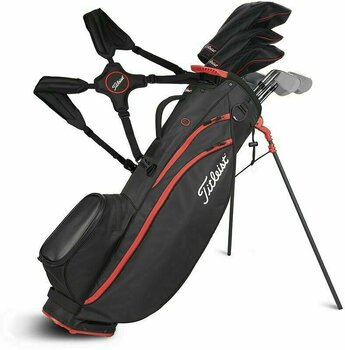 Stand Bag Titleist Players 4 Carbon S Black/Black/Red Stand Bag - 2