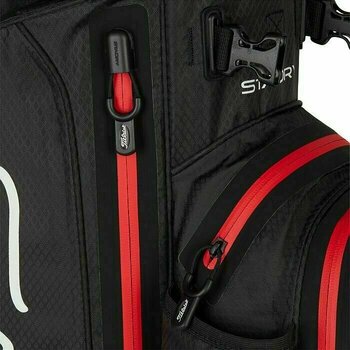 Golfbag Titleist Players 4 StaDry Black/Black/Red Golfbag - 5