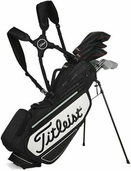 Golfbag Titleist Tour Series Premium StaDry Black/Black/White Golfbag - 2