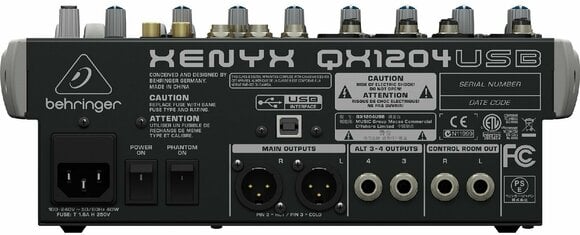 Table de mixage analogique Behringer XENYX QX1204 USB - 2
