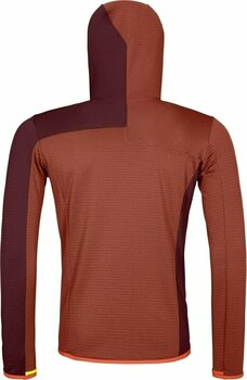 Majica s kapuljačom na otvorenom Ortovox Fleece Light Grid SN Hoody M Clay Orange M Majica s kapuljačom na otvorenom - 2