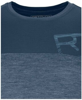 Тениска Ortovox 150 Cool Logo LS M Blue Lake M Тениска - 2