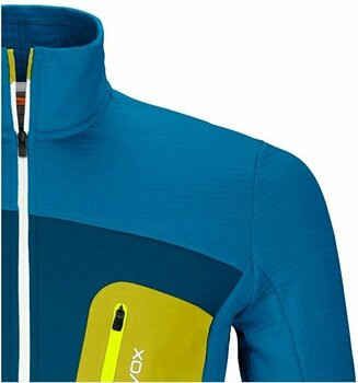 Casaco com capuz para exterior Ortovox Fleece Grid Jacket M Heritage Blue L Casaco com capuz para exterior - 2