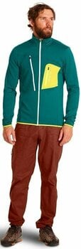Bluza outdoorowa Ortovox Fleece Grid Jacket M Pacific Green L Bluza outdoorowa - 3