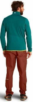 Hættetrøje til udendørs brug Ortovox Fleece Grid Jacket M Pacific Green L Hættetrøje til udendørs brug - 4