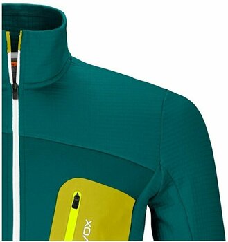 Hanorace Ortovox Fleece Grid Jacket M Pacific Green 2XL Hanorace - 2