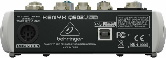 Table de mixage analogique Behringer XENYX Q502 USB - 2
