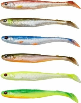 Rubber Lure Savage Gear Slender Scoop Shad Green Yellow 13 cm 12 g - 2