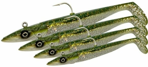 Nălucă soft Savage Gear Sandeel V2 Green Silver 15,5 cm 46 g Nălucă soft - 2