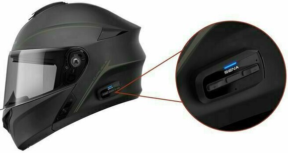 Helmet Sena Outrush R Matt Black M Helmet - 7