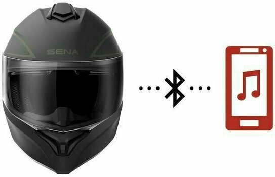 Helmet Sena Outrush R Matt Black M Helmet - 8