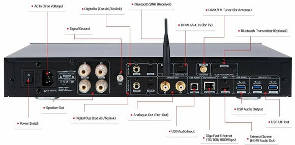 Hi-Fi Network Player cocktailAudio N25AMP Silver Hi-Fi Network Player - 3