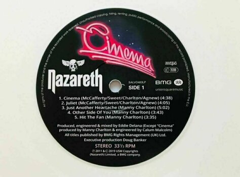 LP deska Nazareth - Cinema (White Vinyl) (LP) - 3