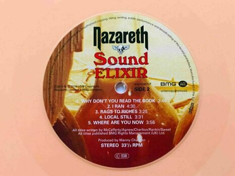 Vinyl Record Nazareth - Sound Elixir (Peach Vinyl) (LP) - 3