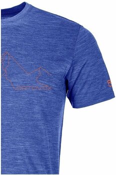 Majica na prostem Ortovox 150 Cool Mountain Face T-Shirt M Orange Blend S Majica s kratkimi rokavi - 4