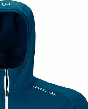 Bluza outdoorowa Ortovox Fleece Light Hoody M Petrol Blue L Bluza outdoorowa - 2