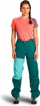 Outdoorhose Ortovox Westalpen 3L Light Pants W Pacific Green M Outdoorhose - 6