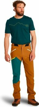 Outdoorové kalhoty Ortovox Westalpen Softshell Pants M Petrol Blue M Outdoorové kalhoty - 3