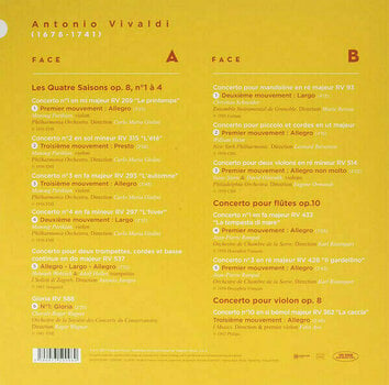 Vinyl Record Antonio Vivaldi - The Masterpieces Of Antonio Vivaldi (LP) - 2