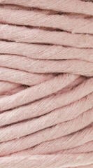 Snor Bobbiny Macrame Cord 5 mm 100 m Pastel Pink Snor - 1