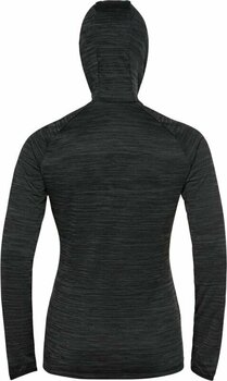 Løbe-sweatshirt Odlo Women's Run Easy Mid Layer Hoody Black Melange XS Løbe-sweatshirt - 4