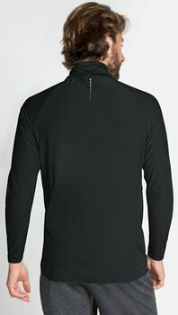 Running jacket Odlo Men's Zeroweight Warm Hybrid Running Jacket Black XL Running jacket - 4