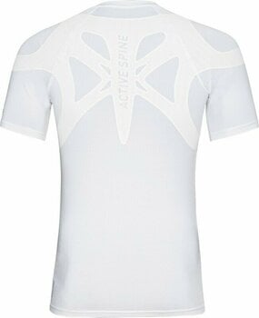 Тениска с къс ръкав за бягане Odlo Men's Active Spine 2.0 Running T-shirt White S Тениска с къс ръкав за бягане - 2