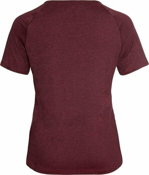 Тениска с къс ръкав за бягане
 Odlo Women's Run Easy T-Shirt Deep Claret Melange XS Тениска с къс ръкав за бягане - 2