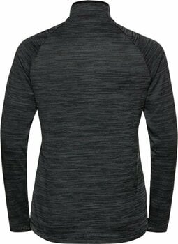 Hardloopshirt Odlo Women's Run Easy Half-Zip Long-Sleeve Mid Layer Top Black Melange L Hardloopshirt - 2