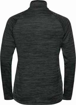 Hardloopshirt Odlo Women's Run Easy Half-Zip Long-Sleeve Mid Layer Top Black Melange M Hardloopshirt - 2