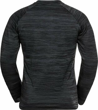 Running sweatshirt Odlo The Run Easy Warm Mid Layer Men's Black Melange M Running sweatshirt - 2