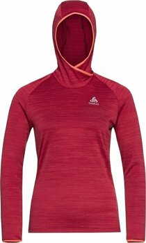 Løbe-sweatshirt Odlo Women's Run Easy Mid Layer Hoody Deep Claret Melange S Løbe-sweatshirt - 3