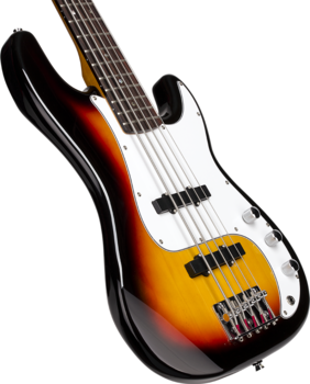 5-saitiger E-Bass, 5-Saiter E-Bass SX SPB625 3-Tone Sunburst - 4