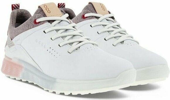 Golfschoenen voor dames Ecco S-Three White/Silver Pink 39 - 5