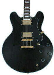 Halbresonanz-Gitarre SX SX GG 5 CUS BK - 2
