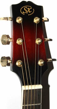 Elektroakustická gitara Dreadnought SX DG 28 CE VS - 5