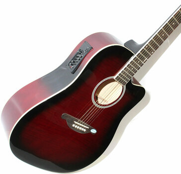 Dreadnought elektro-akoestische gitaar SX DG 28 CE WRS - 2