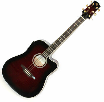 Dreadnought elektro-akoestische gitaar SX DG 28 CE WRS - 4