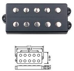 Basgitaar pickup Dr.Parts 5HPU/BK Black Basgitaar pickup - 1