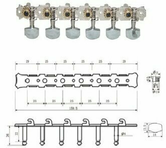 Guitar Tuning Machines Dr.Parts AMH 0200 CR - 2