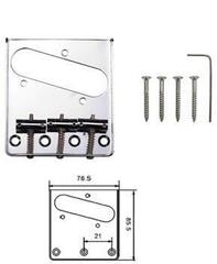 Puente de guitarra Dr.Parts EBR6-CR Chrome Puente de guitarra - 1