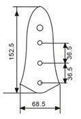 Bass spare part Dr.Parts JP4 Chrome Bass spare part - 1