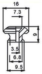 Strap Lock Dr.Parts SP 3 Strap Lock Chróm - 1