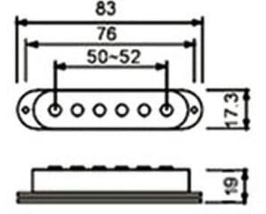 Tonabnehmer für Gitarre Dr.Parts SPU-BK Black Tonabnehmer für Gitarre - 1